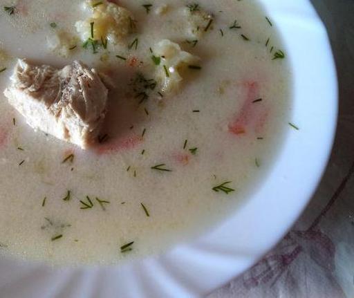 Ніжний курячий суп з плавленим сиром та овочами