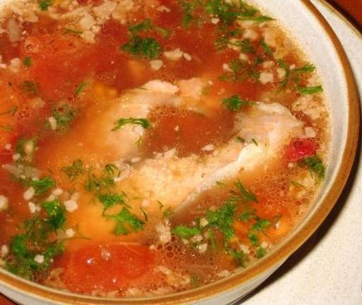 Рибний суп з журавлиною