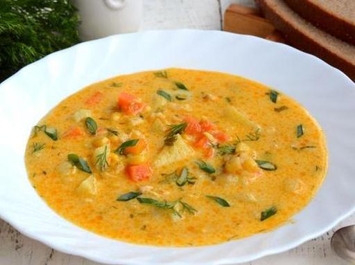 Кукурудзяний суп з вершками