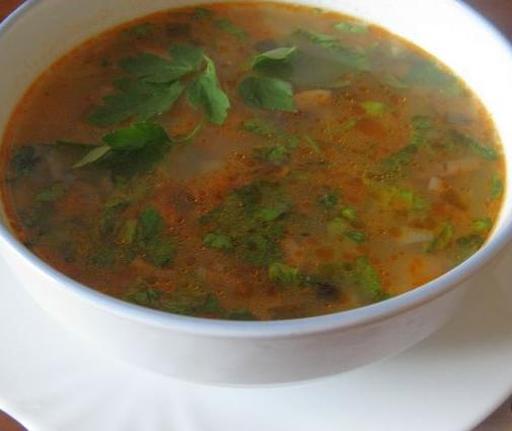 Lenten Rassolnik with Mushrooms